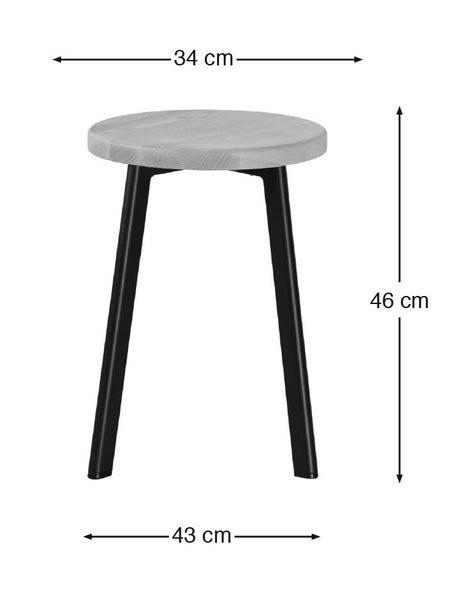 Jonty Barstool 46cm - Matt White Carousel 3