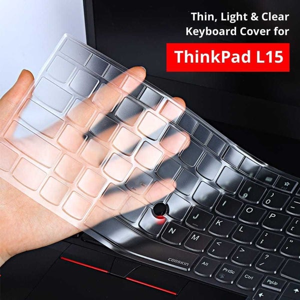 TPU Keyboard Cover for Lenovo ThinkPad L15 with NumPad (Clear/Transparent) Carousel 1