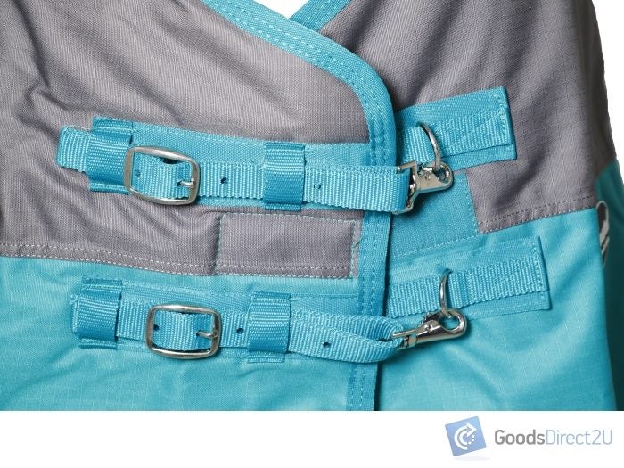 Horse Cover - Summer, Blue & Grey - 84" 600D Carousel 2