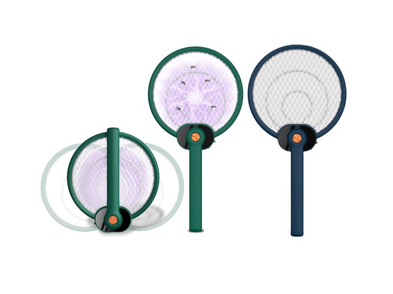2 X Rotatable Electric Mosquito Swatter Bug Killer Bug Zapper Insect Trap Carousel 1