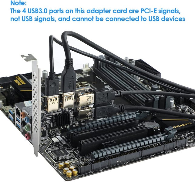 Model A PCI Express Multiplier Riser Card, PCIe 1 to 4 Riser Splitter Adapter Carousel 1
