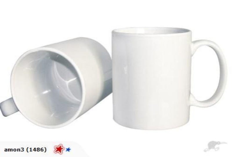Mug - Case of 45 Solid White 11oz Sublimation Mugs + white Box,Coated AAA GRADE! Carousel 2