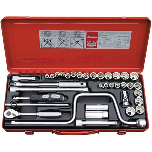 Koken 3 8in Dr Socket Set - 36pc Carousel 1