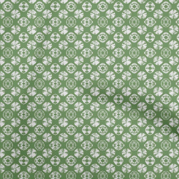 oneOone Velvet Pear Green Fabric Asian Tye & Dye Diy Clothing Quilting Fabric Carousel 1