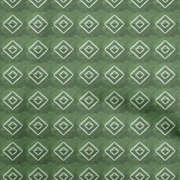 oneOone Cotton Cambric Green Fabric Asian Tye & Dye Craft Projects Decor Fabric Carousel 1