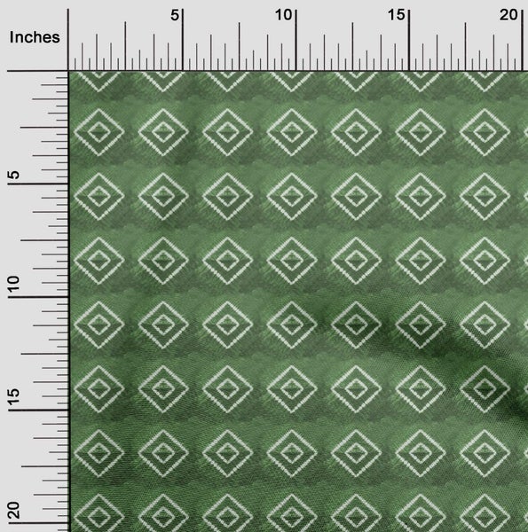 oneOone Cotton Cambric Green Fabric Asian Tye & Dye Craft Projects Decor Fabric Carousel 2