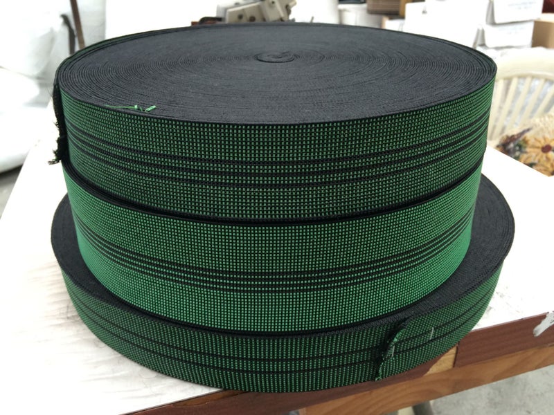 WEBBING FOR UPHOLSTERY 350// 50mm wide 3 lines heavy low stretch (ELASTIC) Carousel 2