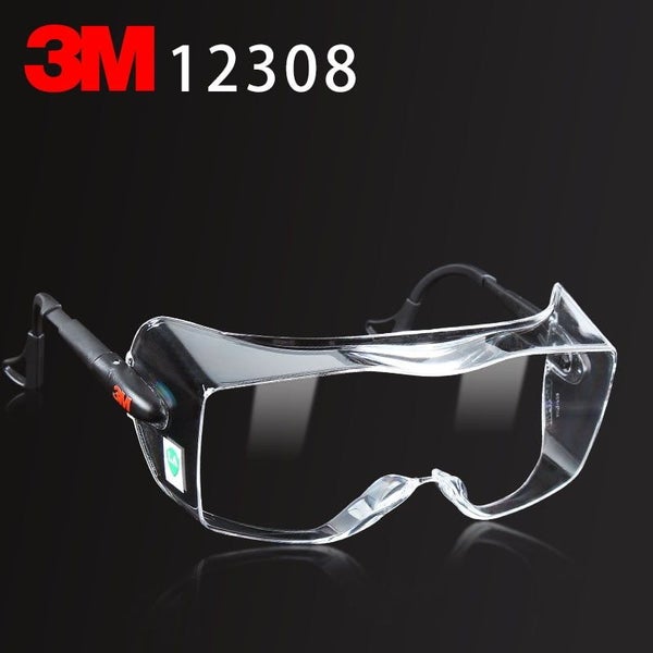 3M 12308 Anti Fog Protective Goggles Safety Eyes Suitable for Wear Glasses Carousel 3