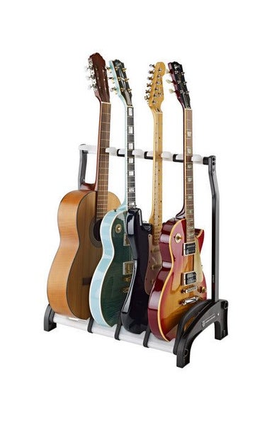 K&M - 17534-016-00 - Four Guitar Stand - Guardian 3+1. Carousel 2