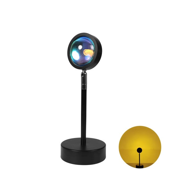 Emitto Rainbow Sunset Projection Lamp LED Modern Romantic USB Night Light Decor Carousel 1