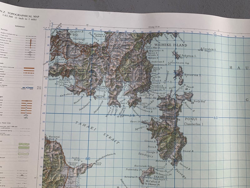 Vintage Ponui Island Map - Waiheke Carousel 2