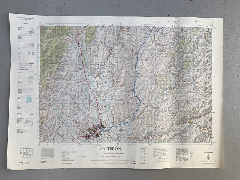 Vintage Masterton Map - 1973 Carousel 1