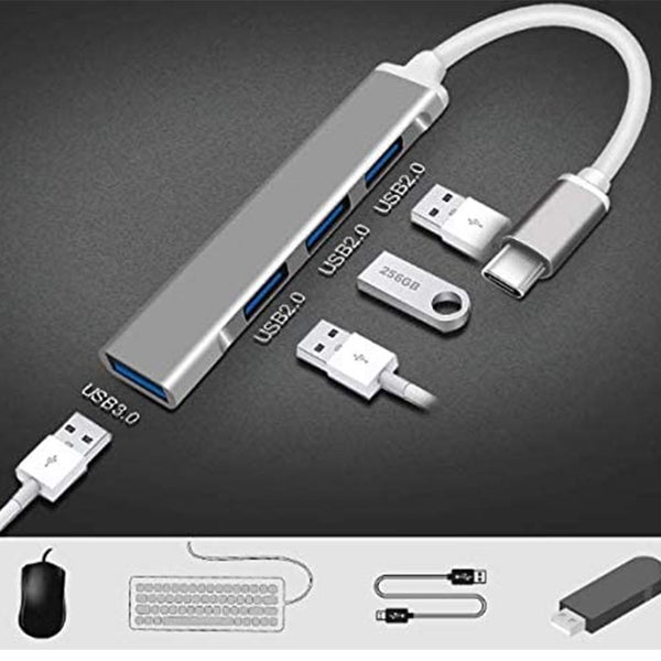TYPE C to USB Hub, 4 Port USB C Splitter, USBC to USB Hub Carousel 2