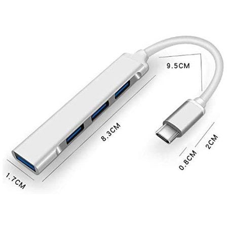 TYPE C to USB Hub, 4 Port USB C Splitter, USBC to USB Hub Carousel 6