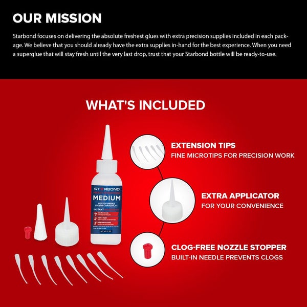 EM-150 Starbond Multi-Purpose Medium CA Glue 2oz Carousel 2