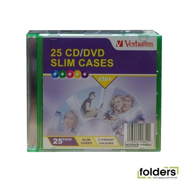 Verbatim CD/DVD Slim Cases - Coloured (MV823) Carousel 1