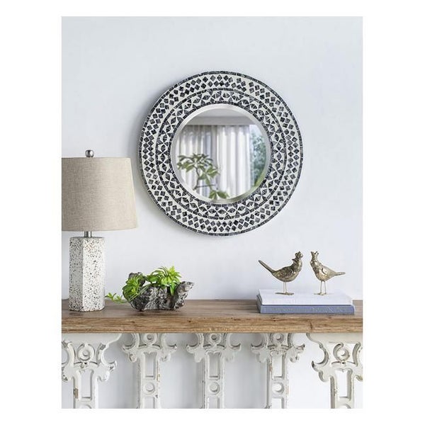 Rembrandt Round Capiz Wall Mirror - 610 mm (SE2446) Carousel 4