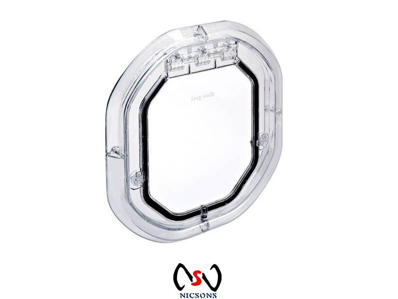 DOG DOOR DOGWALK GLASS FITTING CLEAR Carousel 1