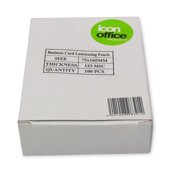 Icon Laminating Pouches ID Card Gloss 125mic Pack 100 Carousel 1