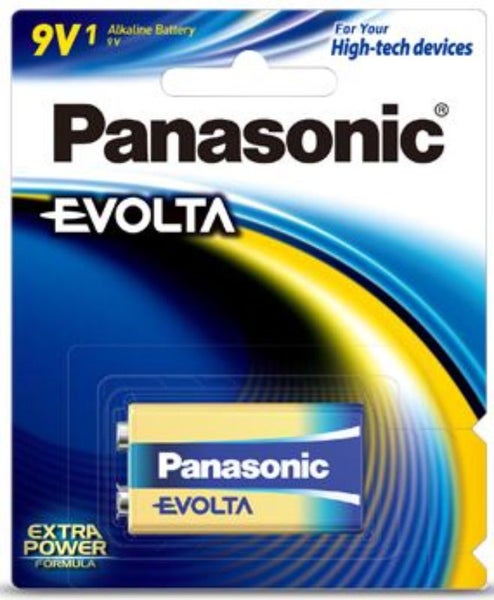 Panasonic Evolta 9V Alkaline Battery 1 Pack Carousel 1