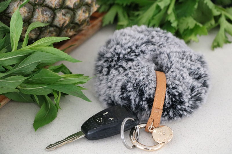 Ecopompom (Keyring with Reusable Bag) – Frosted Charcoal Carousel 2