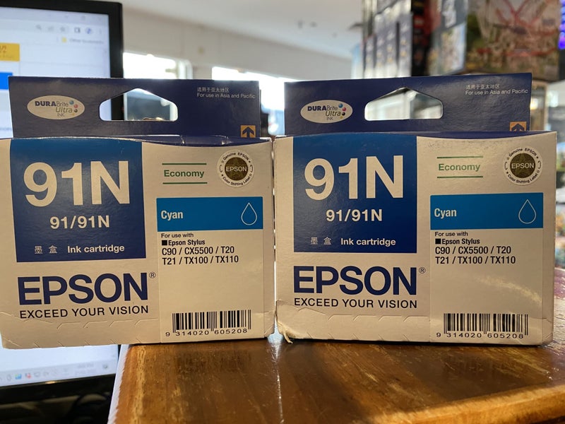 Epson Ink 91N Cyan Genuine (1+1) Carousel 2