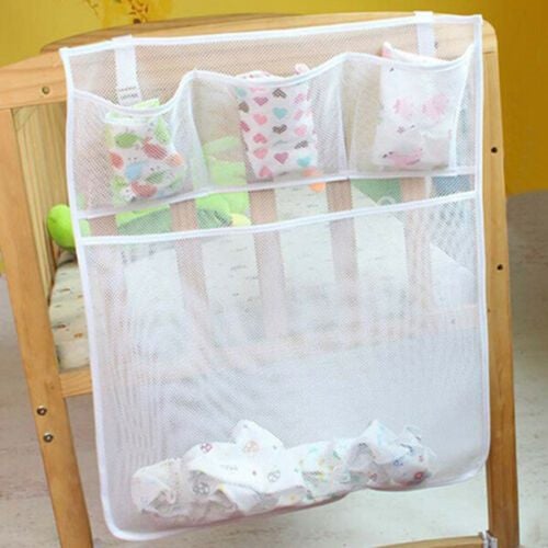 Clearance - Crib Storage Hanging Bag Baby Cot Diaper Nappy Clothes Organizer Carousel 1