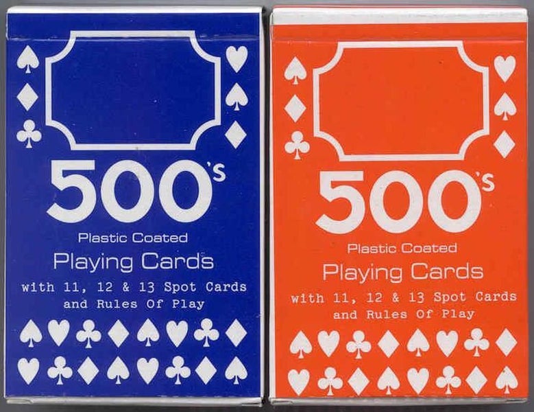 500's Playing Cards Plastic Coated Carousel 1