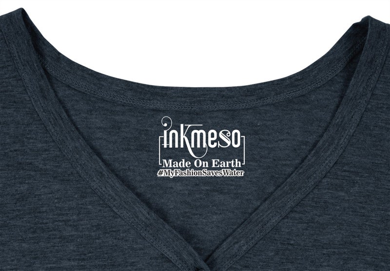 Inkmeso Solid Button Down Nightgown Sleepwear For Women's V- Neck Nightshirt Carousel 7