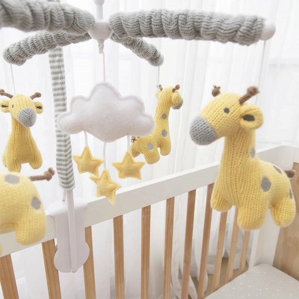 MUSICAL COT MOBILE - Noah Giraffe Carousel 2
