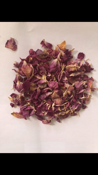 Purple/Cream Rose Petals - Dried Carousel 1