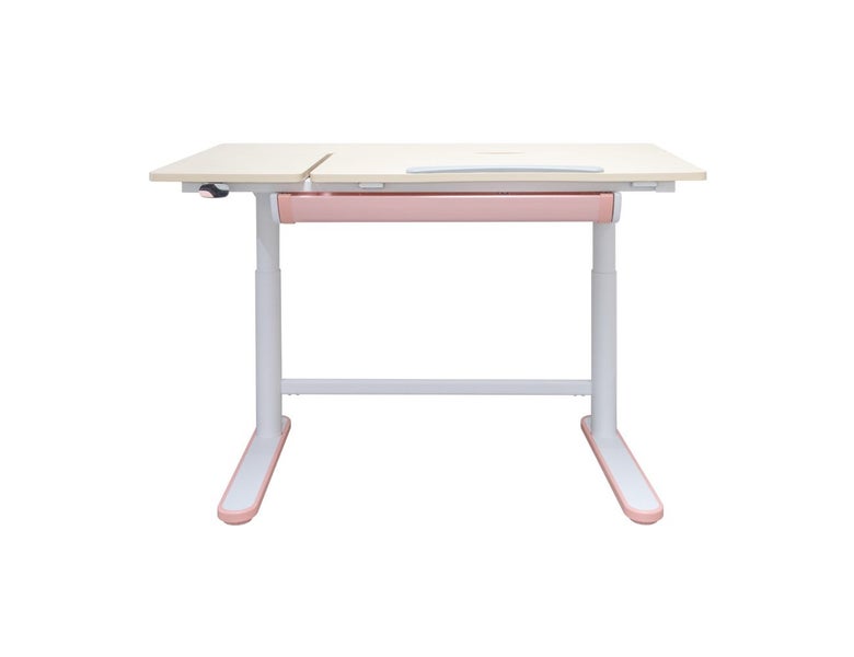 Height & Tilt Adjustable Kids Study Desk - Pink Carousel 1