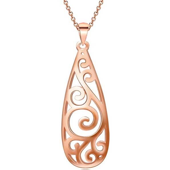 Rose-Gold NZ Koru Necklace "Aroha" Carousel 1