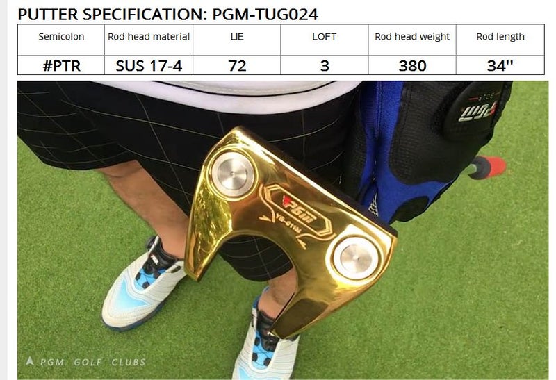 Putters,Golf Club Putter Golf Traning Equipment Golf Putter Golf Clubs 8CM Head Carousel 18