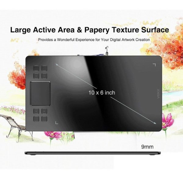 A50 Graphics Drawing Tablet With 8192 Pressure Sensitivity Battery Free Passive Carousel 2