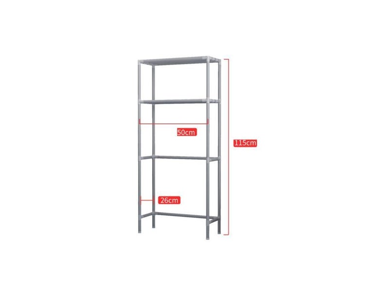 PTN 2 Tier Toilet Rack Laundry Bathroom Toilet Storage Shelf Carousel 2