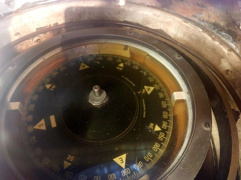 BIG Antique Binnacle Compass [10912] Carousel 2