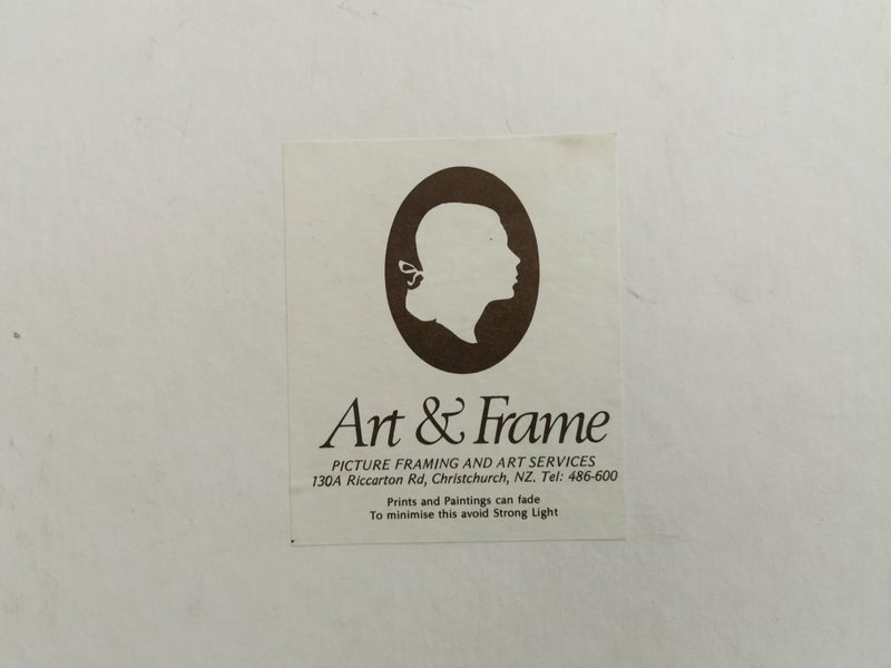 Vintage Framed Cross Stitch Picture of a Street Scene Carousel 8