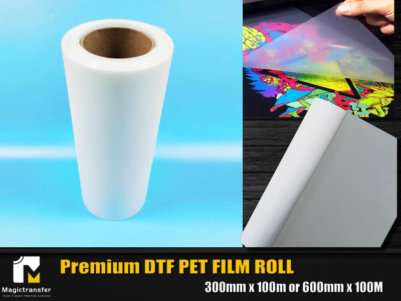 Premium DTF PET Film Roll 450mm x 100M – Suitable for Both Hot and Cold Peel Carousel 1
