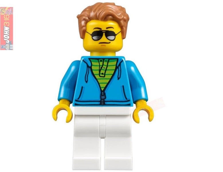 AWESOME LEGO MINIFIGURE - SUCH A COOL CUSTOMER from 10261 ROLLER COASTER Carousel 1