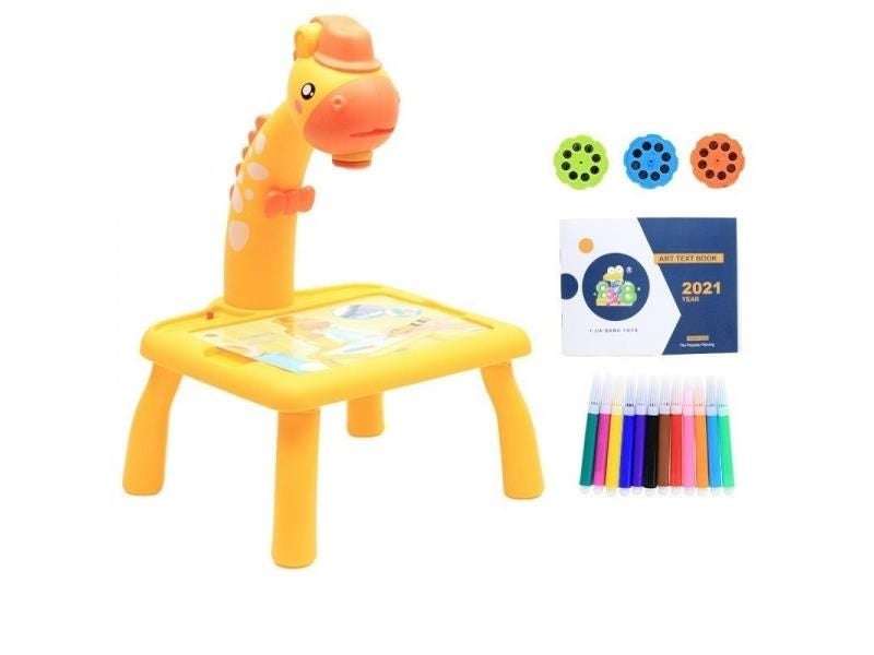 Mini Led Projector Art Drawing Table Light Toy For Children Kids Painting Board Carousel 2