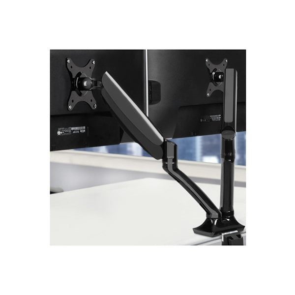 Monitor Arm Mount Dual Gas Black Carousel 6