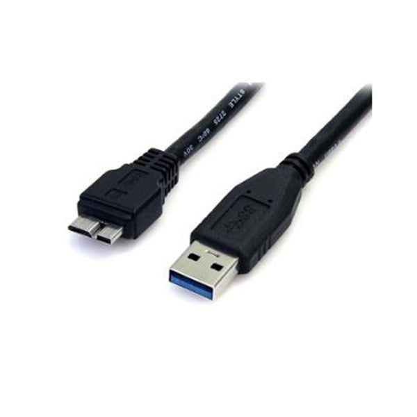 Startech 1Ft Black Usb 3 Micro B Cable Carousel 1