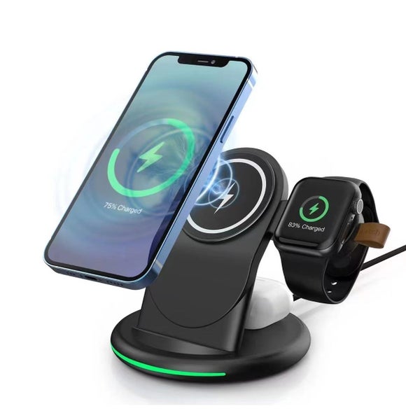 3 in 1 Magsafe fast Charger for iPhone, Watch and Airpods. Carousel 7