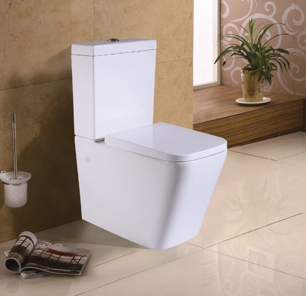 *Brand New* Back to Wall Ceramic Toilet Set Carousel 1