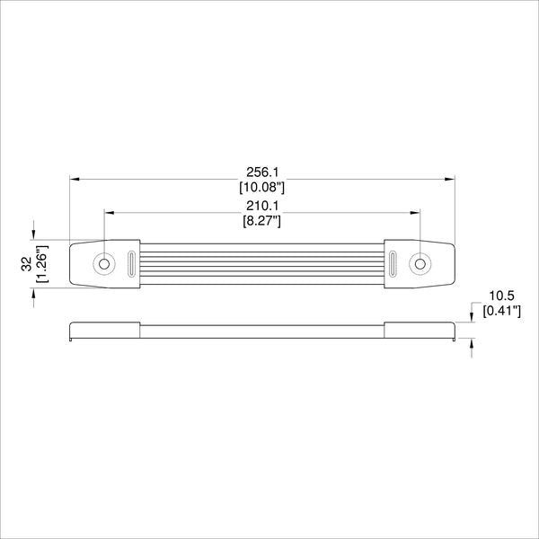 Penn Elcom - H1010N - Strap Handle, with Steel End Caps - Nickel Carousel 2