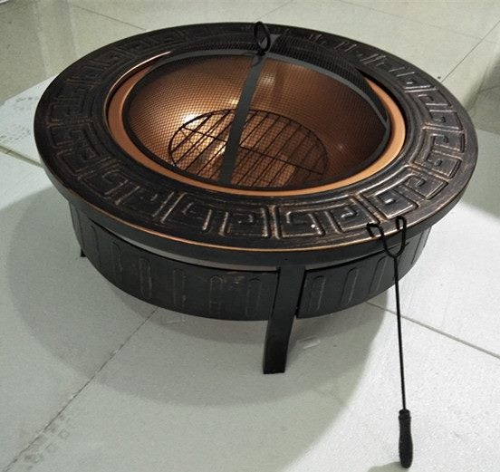 Barbeque Round Fire Pit Brazier Stove BBQ Carousel 2