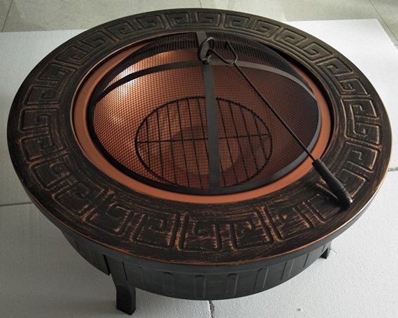 Barbeque Round Fire Pit Brazier Stove BBQ Carousel 4