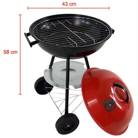 Barbeque Kettle Trolley Charcoal and Wood BBQ Carousel 4