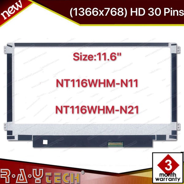 Screen Replacement for N116BGE-EA2 REV.C1 HD 1366x768 Matte Side Tabs LCD LED Carousel 2